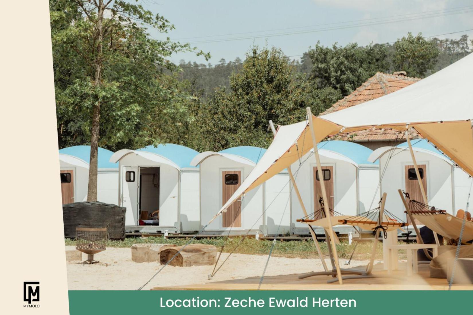 Glamping In Der Zeche Ewald Herten Herten  Exterior foto